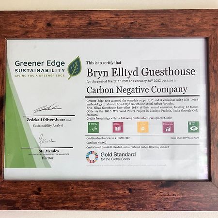 Gasthaus Bryn Elltyd Eco House Blaenau Ffestiniog Exterior foto